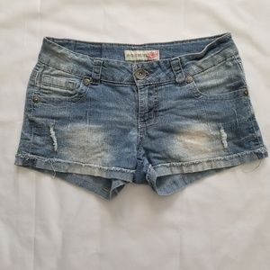 Paris Blues Denim Shorts Size 3 junior